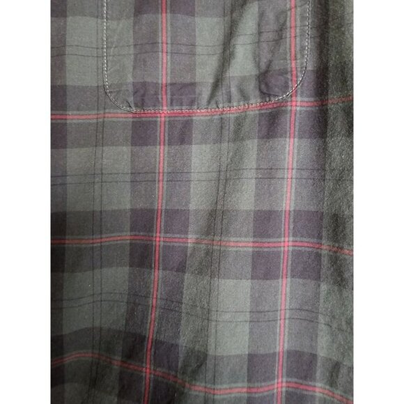 Roundtree & Yorke Shirt Men's 3XT Red,Green Plaid Long Sleeve Button Down - Picture 9 of 12